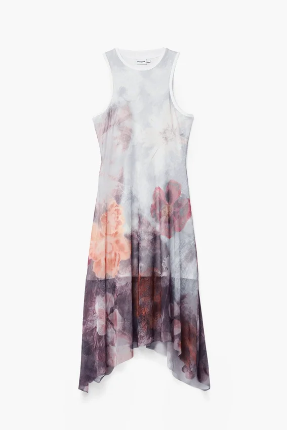 Vestito asimmetrico a fiori Vestito asimmetrico a fiori