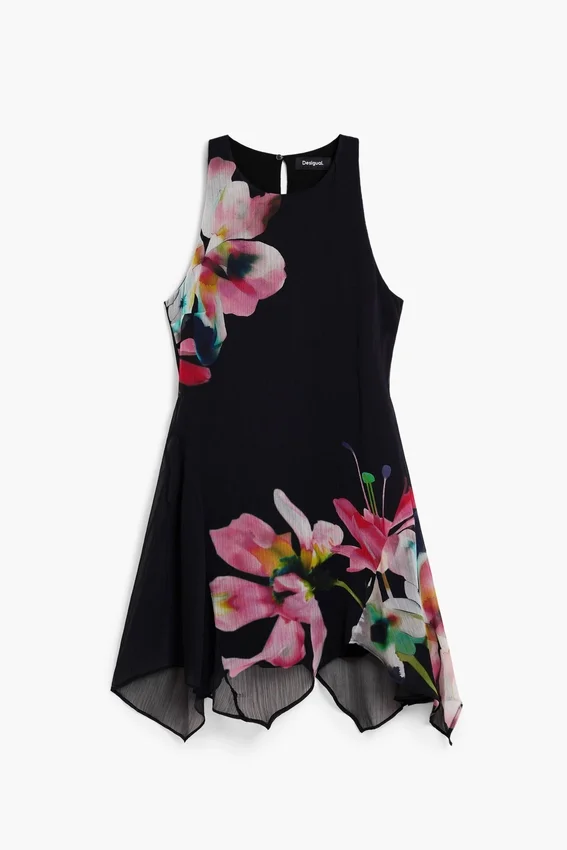 Vestito asimmetrico a fiori Vestito asimmetrico a fiori