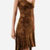 Vestito asimmetrico con spalline