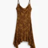 Vestito asimmetrico con spalline