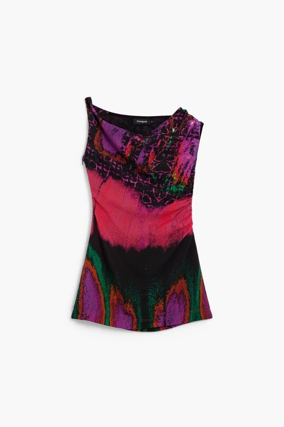 Vestito asimmetrico disegnato da Christian Lacroix Vestito asimmetrico disegnato da Christian Lacroix