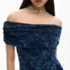 Vestito asimmetrico tie-dye