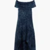 Vestito asimmetrico tie-dye