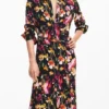 Vestito camicia a fiori