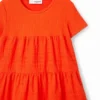 Vestito combinato con ricami svizzeri