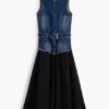 Vestito combinato in denim Vestito combinato in denim