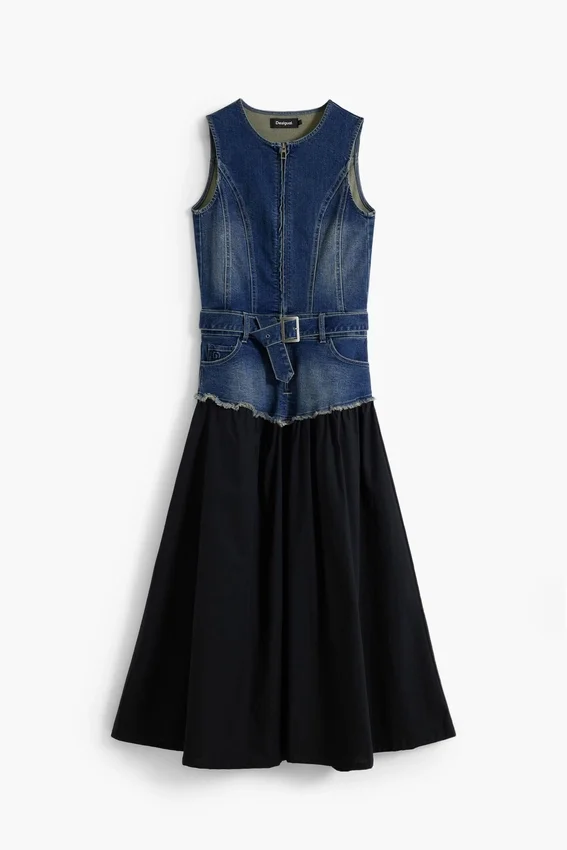Vestito combinato in denim Vestito combinato in denim