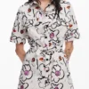 Vestito con fiori disegnati Vestito con fiori disegnati