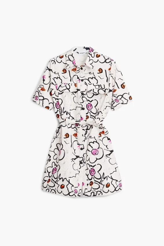 Vestito con fiori disegnati Vestito con fiori disegnati