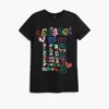 Vestito con maniche a 3/4 e scritte Vestito con maniche a 3/4 e scritte