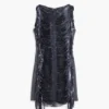 Vestito con paillettes e frange Vestito con paillettes e frange
