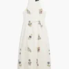 Vestito con scollo all’americana ricamato