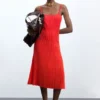 Vestito con spalline 100% cotone Vestito con spalline 100% cotone
