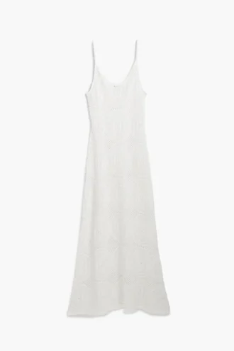 Vestito con spalline all’uncinetto