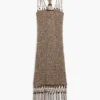 Vestito con spalline e frange