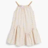 Vestito con spalline e pompon