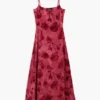Vestito con spalline floccato Vestito con spalline floccato
