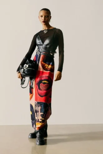 Vestito con spalline riciclato
