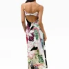 Vestito con spalline stampato