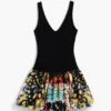 Vestito con spalline stampato M. C. Lacroix Vestito con spalline stampato M. C. Lacroix