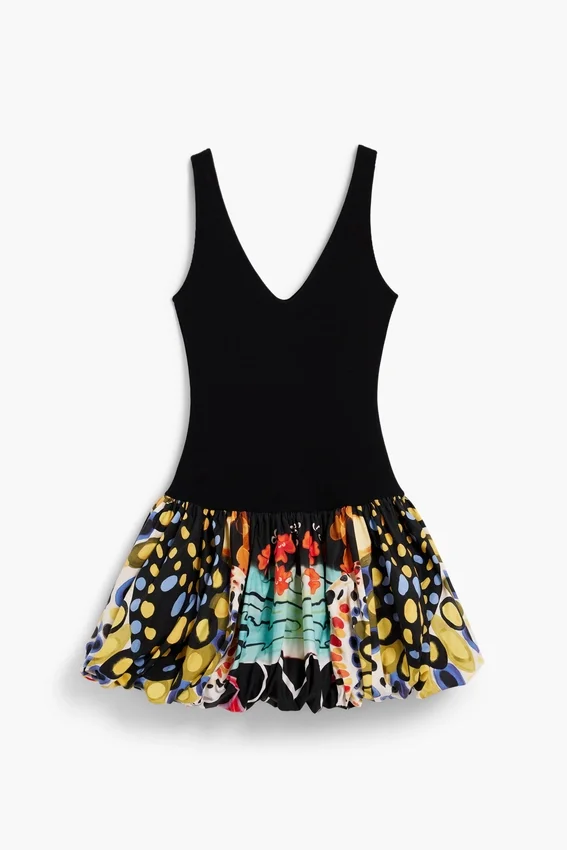 Vestito con spalline stampato M. C. Lacroix Vestito con spalline stampato M. C. Lacroix