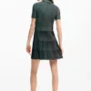 Vestito con texture e zip