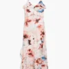 Vestito con volant a fiori
