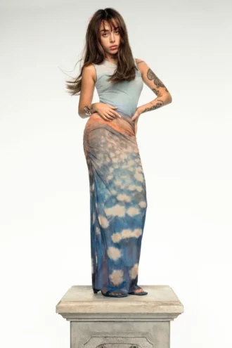 Vestito drappeggiato Waterlily