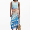 Vestito drappeggiato Waterlily