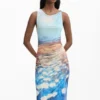 Vestito drappeggiato Waterlily