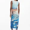 Vestito drappeggiato Waterlily