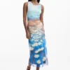 Vestito drappeggiato Waterlily