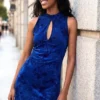 Vestito floccato