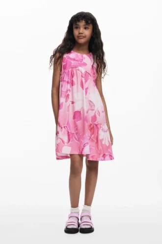 Vestito floreale con ruches Vestito floreale con ruches