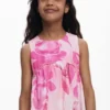 Vestito floreale con ruches