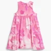 Vestito floreale con ruches