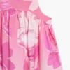 Vestito floreale con ruches