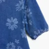 Vestito in denim a fiori
