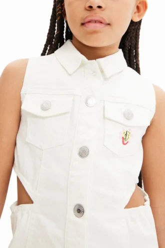 Vestito in denim con cut-out