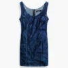 Vestito in denim stampato