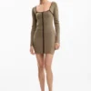 Vestito in maglia con cerniera