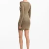 Vestito in maglia con cerniera