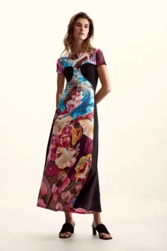 Vestito in maglia con fiori M. C. Lacroix