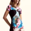Vestito in maglia con fiori M. C. Lacroix
