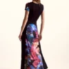 Vestito in maglia con fiori M. C. Lacroix