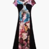 Vestito in maglia con fiori M. C. Lacroix