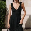 Vestito in maglia con spalline