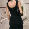 Vestito in maglia con spalline
