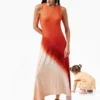 Vestito in maglia senza maniche
