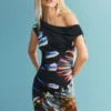 Vestito in maglia stampata M. C. Lacroix